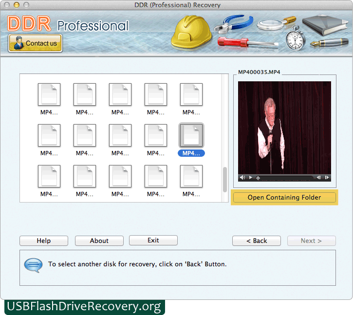 Recovered Data File retrieval program for apple Macintosh OS X
