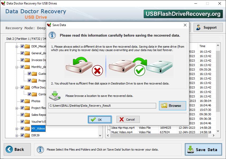  save recovered files