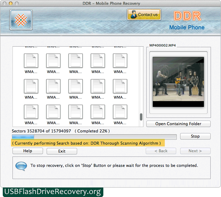 Searching Process Mac Mobile Phone Data Recovery