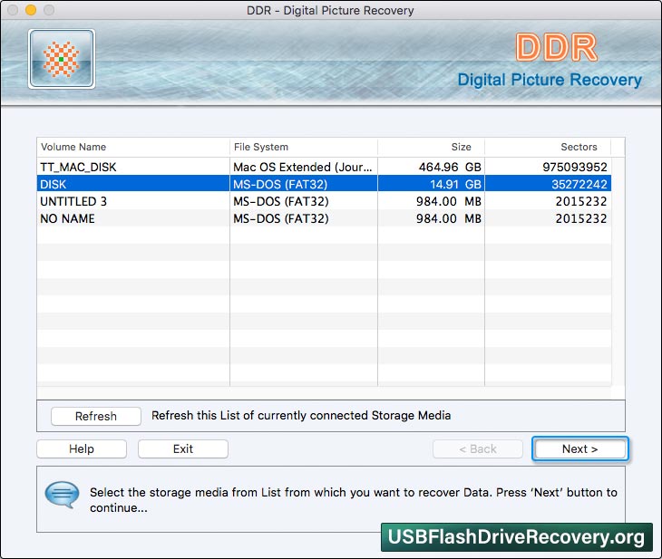 Select storage media